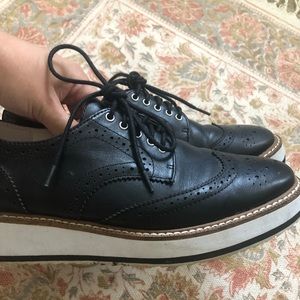 Platform penny loafers